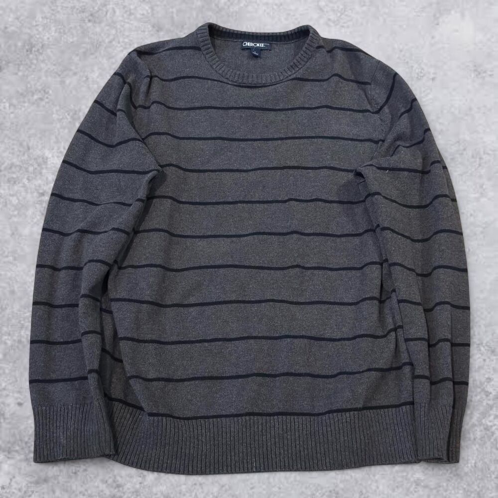 Cherokee Men's Grey and Black Jumper
